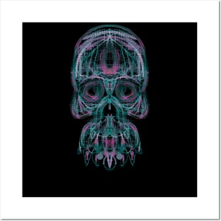 Electroluminated Skull - Short Circuit Posters and Art